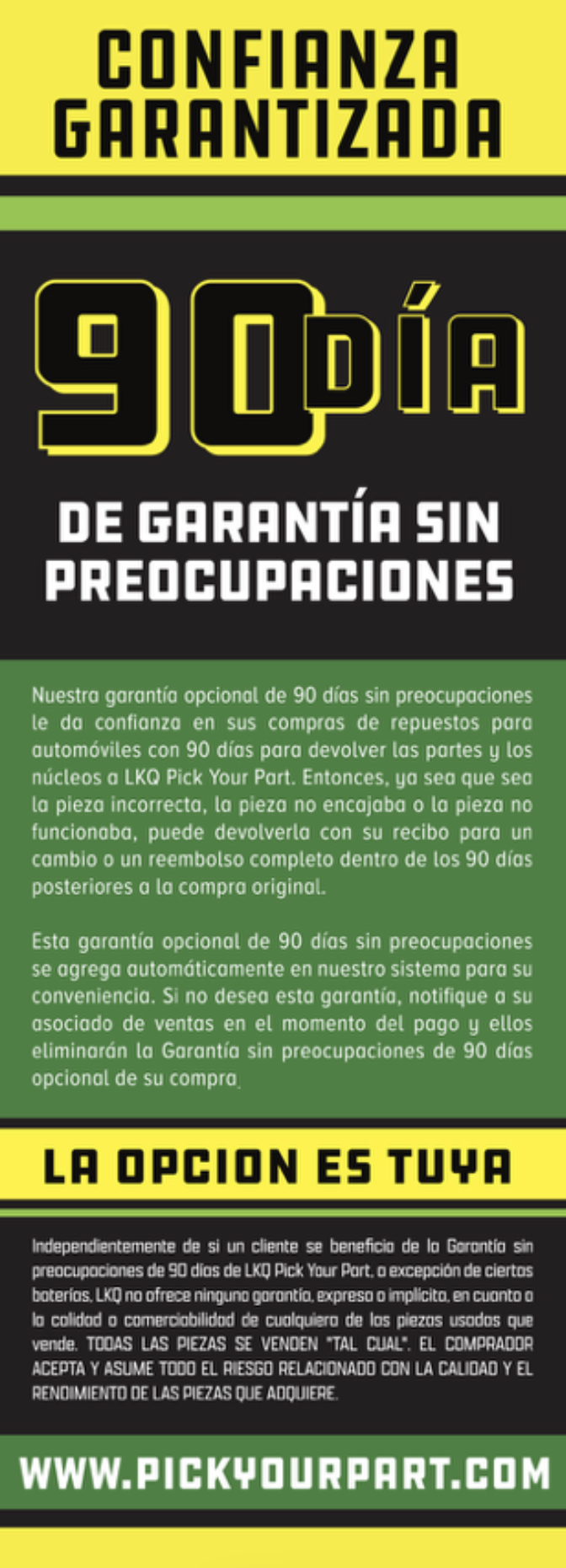 PYP - 90 Day Guarantee
