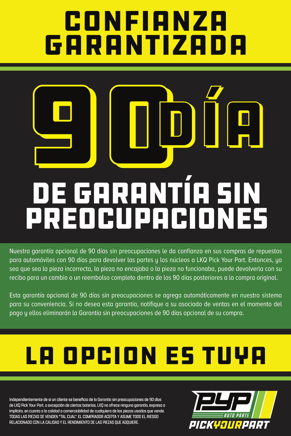 PYP - 90 Day Guarantee