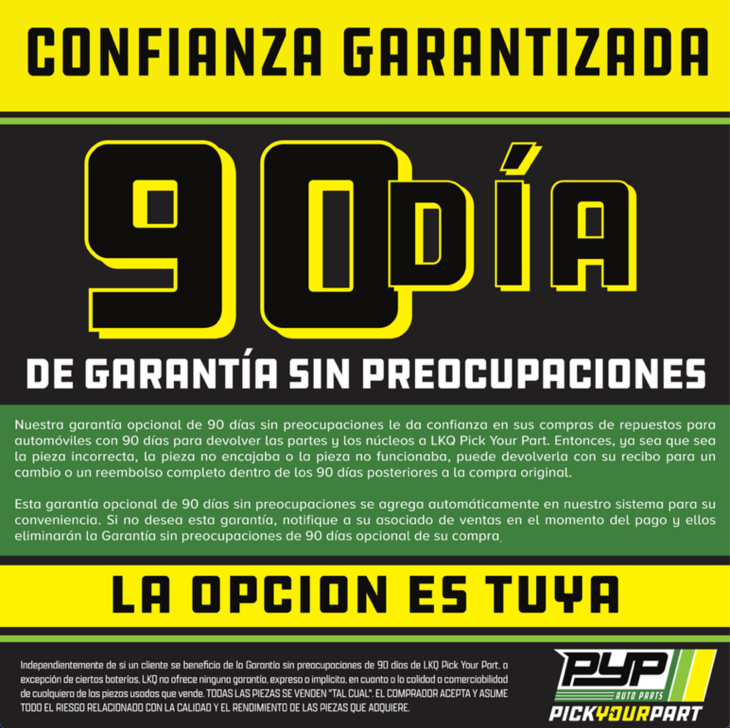 PYP - 90 Day Guarantee